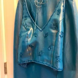 Full Length SILK Halter Dress